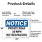 Signmission Private Road 10 MPH No Trespassing OSHA Notice Sign, Aluminum, 24in W x 18in L, 2PK OS-2PACK-NS-A-1824-L-17868 - alternate 7